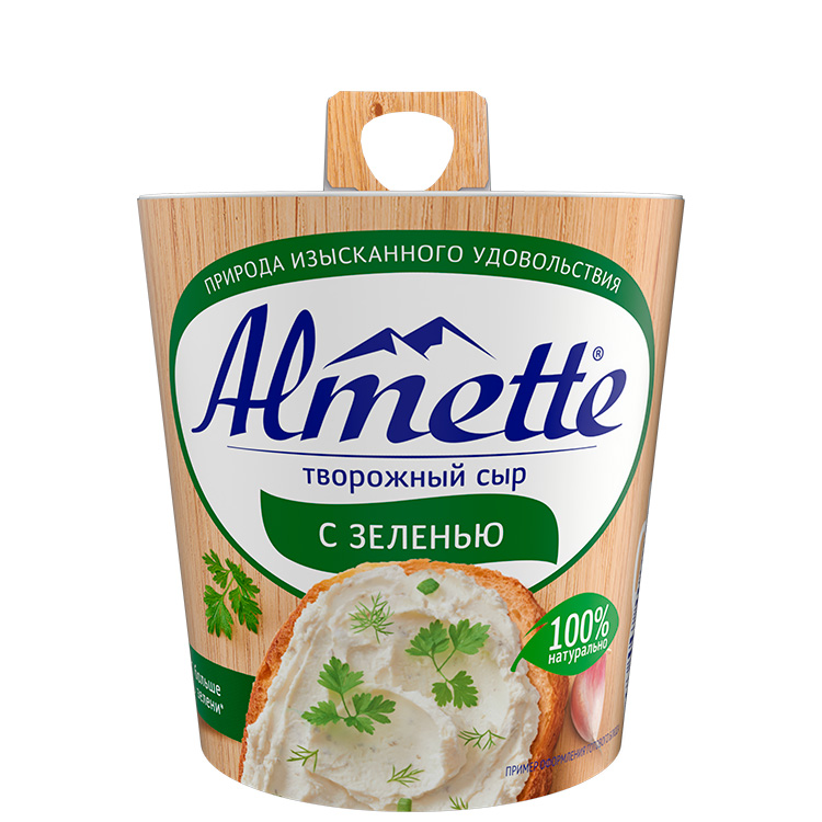 Сыр творожный Hochland Almette с зеленью 150 г