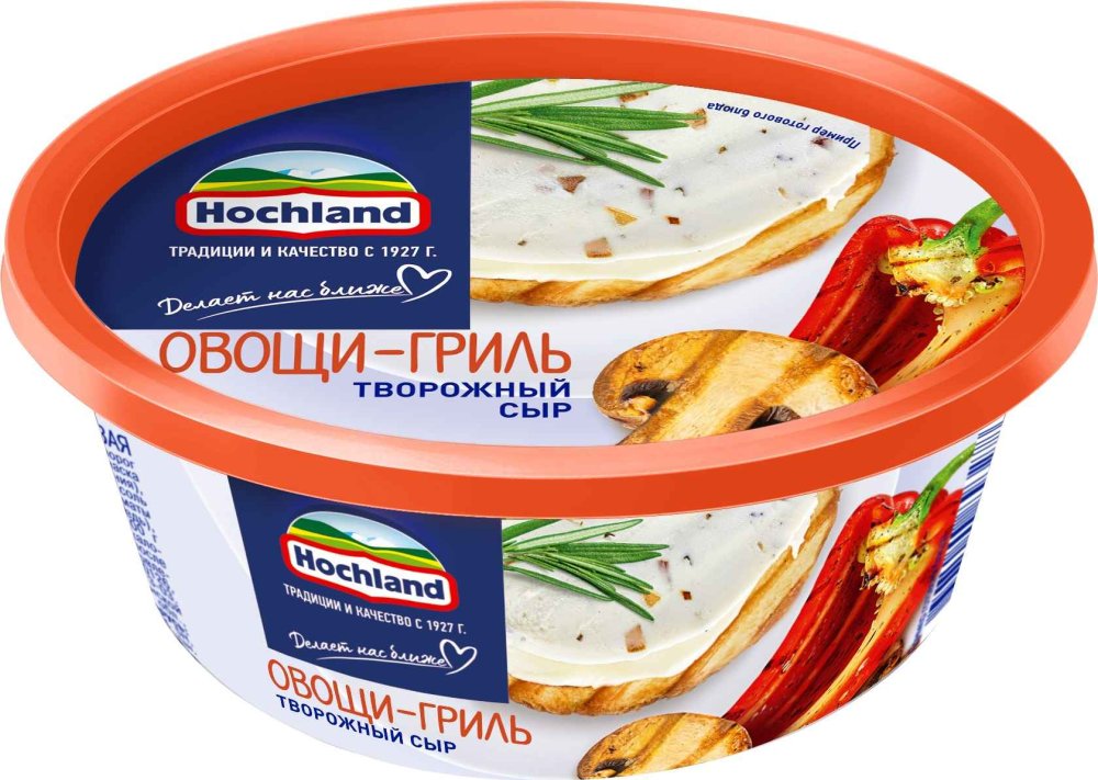 Сыр творожный Hochland овощи гриль 140 г