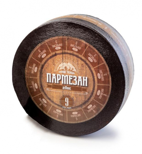 Сыр Пармезан де Люкс 9 мес. Молочный Мир 45% 6 кг