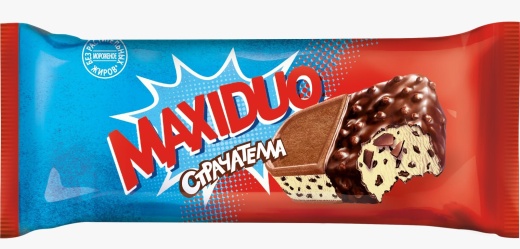 Мороженое MAXIDUO Страчателла Сэндвич 92 г